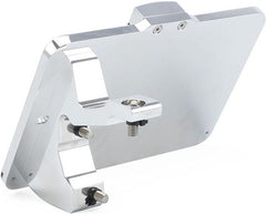CPV, 'slide-in' license plate bracket. Side mount, polished