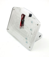 CPV, Dyna shock mount license plate bracket kit EU. Polished