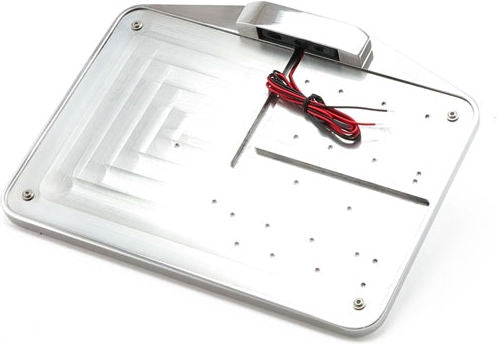 CPV, license plate holder only w/LED PlateLight EU. Polished