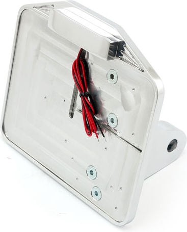 CPV, Dyna shock mount license plate bracket kit FR. Polished