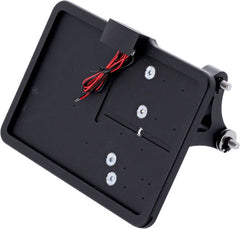 CPV, 'slide-in' license plate bracket. Side mount, Black