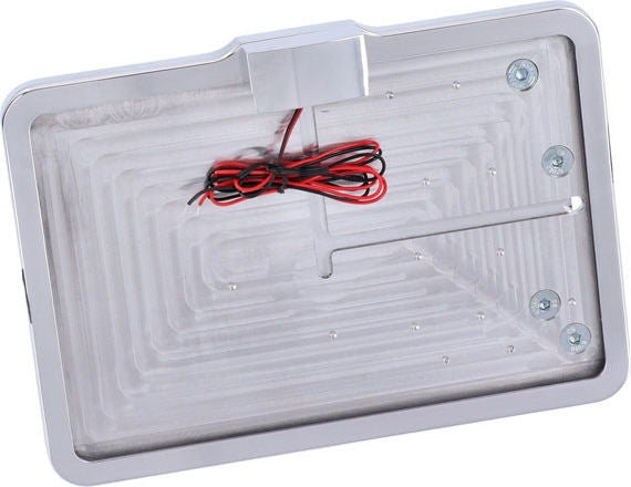 CPV, 'slide-in' license plate bracket. Side mount, polished