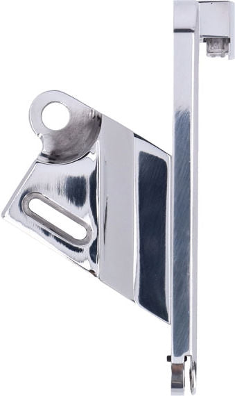 CPV, 'slide-in' license plate bracket. Side mount, polished