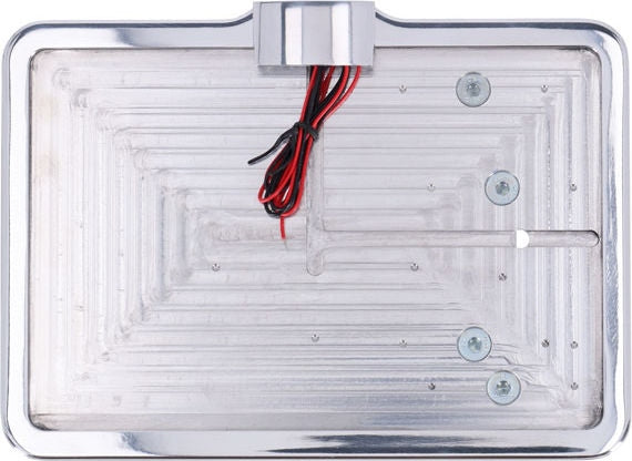 CPV, 'slide-in' license plate bracket. Side mount, polished