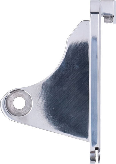 CPV, 'slide-in' license plate bracket. Side mount, polished