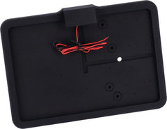 CPV, 'slide-in' license plate bracket. Side mount, black