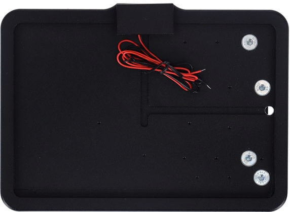 CPV, 'slide-in' license plate bracket. Side mount, black