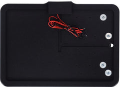 CPV, 'slide-in' license plate bracket. Side mount, black