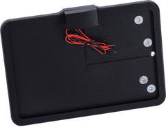 CPV, 'slide-in' license plate bracket. Side mount, black
