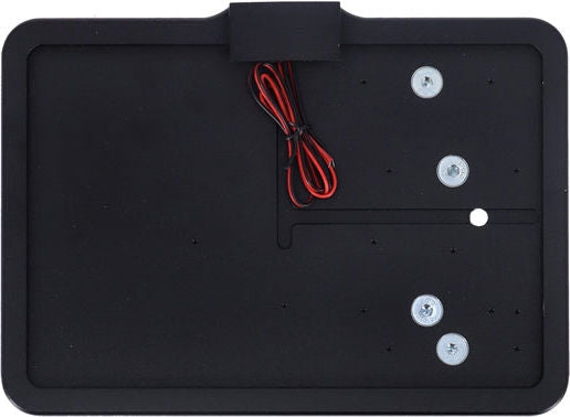CPV, 'slide-in' license plate bracket. Side mount, black