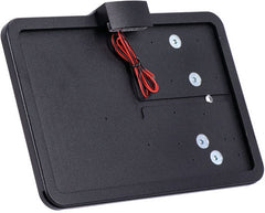 CPV, 'slide-in' license plate bracket. Side mount, black