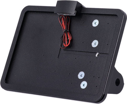 CPV, 'slide-in' license plate bracket. Side mount, black