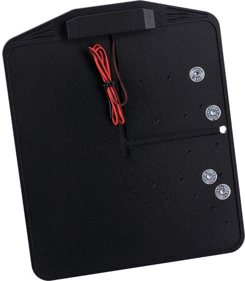 CPV, side mount license plate bracket. Black powder coated