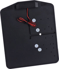 CPV, side mount license plate bracket. Black powder coated