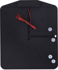 CPV, side mount license plate bracket. Black powder coated