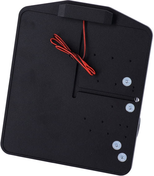 CPV, side mount license plate bracket. Black powder coated