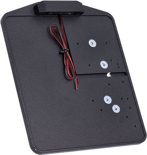 CPV, Dyna shock mount license plate bracket kit DE. Black