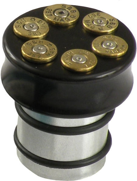 CVP, oil tank fill plug, no dipstick. Bullet. Black