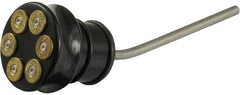 CVP, oil tank fill plug, with dipstick. Bullet. Black