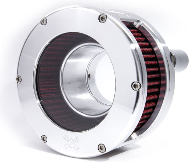 Feuling, BA Air Cleaner Kit, Raw Finish, Red Filter