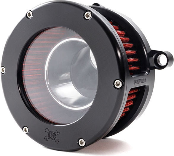 Feuling, BA Air Cleaner Kit, Black Finish, Red Filter