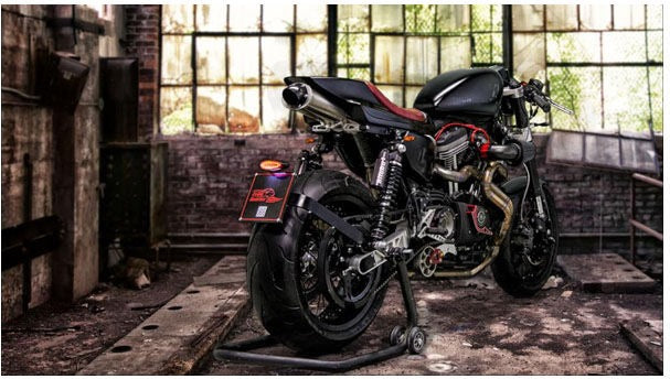 Free Spirits, Sportster license plate bracket kit. Black