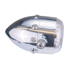 Retro LED taillight. Polished aluminum