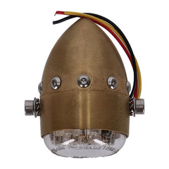 Retro LED taillight. Matte brass