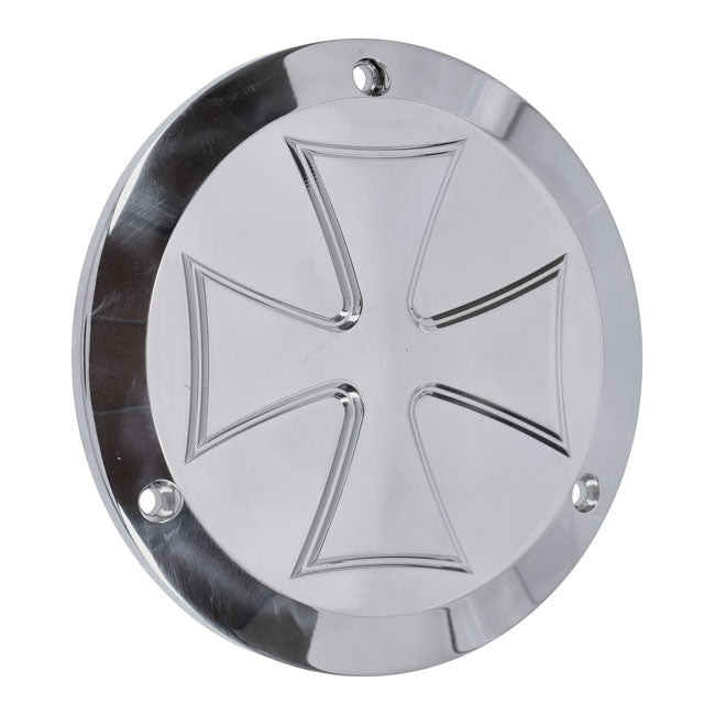 derby cover Maltese Cross. Polished