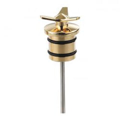 Kustom Tech, Spinner Oil Tank Plug Brass Polished