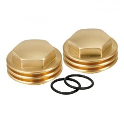 K-Tech, Knuckle Rocker Nuts Finned, Satin Brass