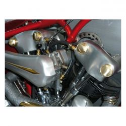K-Tech, Knuckle Rocker Nuts Finned, Satin Brass