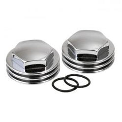 K-Tech, Knuckle Rocker Nuts Finned, Chrome Finish
