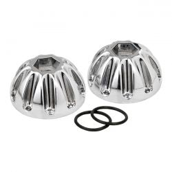 K-Tech, Knuckle Rocker Nuts Groove, Chrome Finish