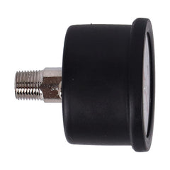 oil pressure gauge, 0-100 PSI. Black housing