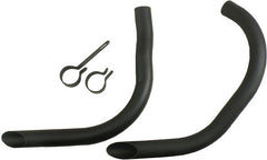 Drag pipes for 45" Flatheads, black