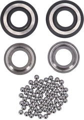 Cups/cones for fork and frame, with chromium balls