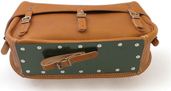 1942 XA leather saddlebag set. Brown