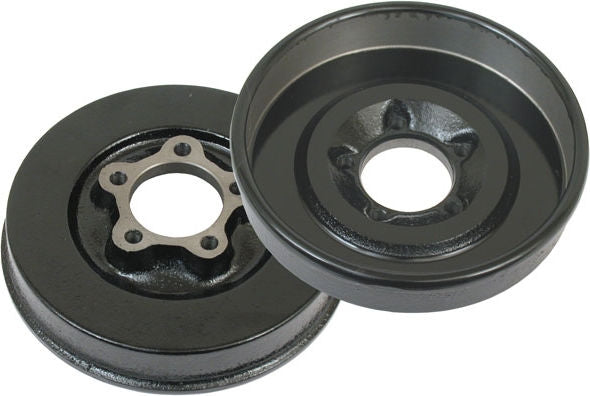 Brake drum WLC/B.T., front. Black painted