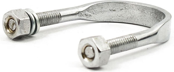 U-bolt kit, jiffy bracket. With nuts. Chrome