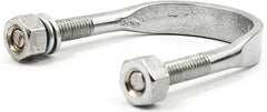 U-bolt kit, jiffy bracket. With nuts. Chrome