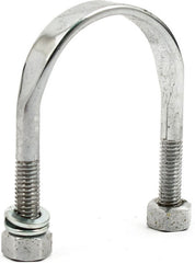 U-bolt kit, jiffy bracket. With nuts. Chrome