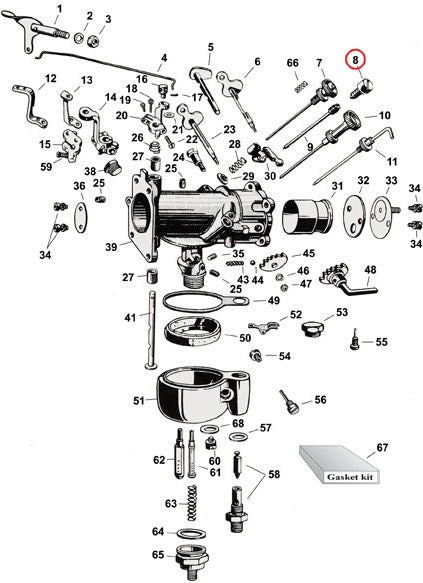 LOCK SCREW, HIGH SPEED NEEDLE VALVE