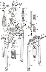 SCREW UPPER TRIPLE CLAMP, SOFTAIL SPRING