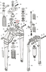 WASHER LOCK, SOFTAIL SPRINGER FORK