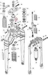 SPRING CUP REBOUND SPRING, SOFTAIL SPRIN