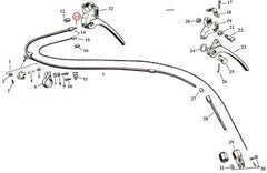 OUTER BRAKE CABLE, FRONT