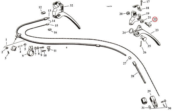 SCREW, HANDLEBAR BRAKE LEVER PIVOT
