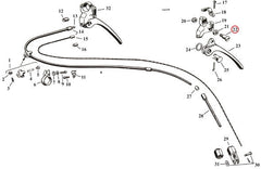 Screw, handlebar brake lever pivot