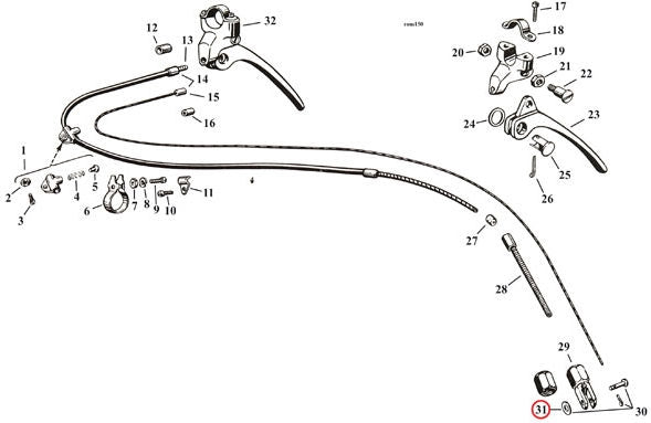 Washer, clevis pin